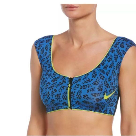NWT Nike‎ Women's Sneakerkini High Waisted Bottoms & Party Dots Top Size Medium - Picture 1 of 7